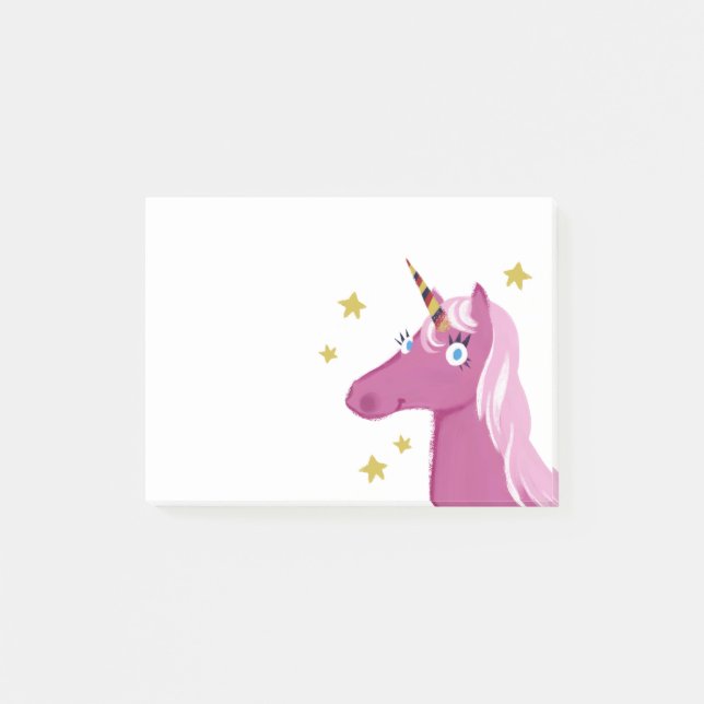 Pink Unicorn Post-it notes (Front)
