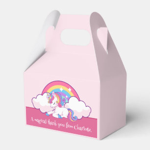 Pink Unicorn Themed Birthday Party favours Favor Box