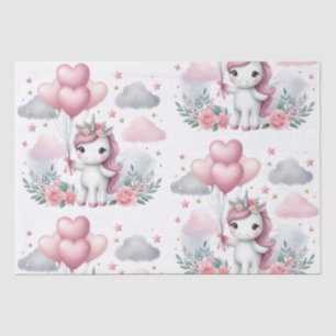 Pink Unicorn Tissue Paper