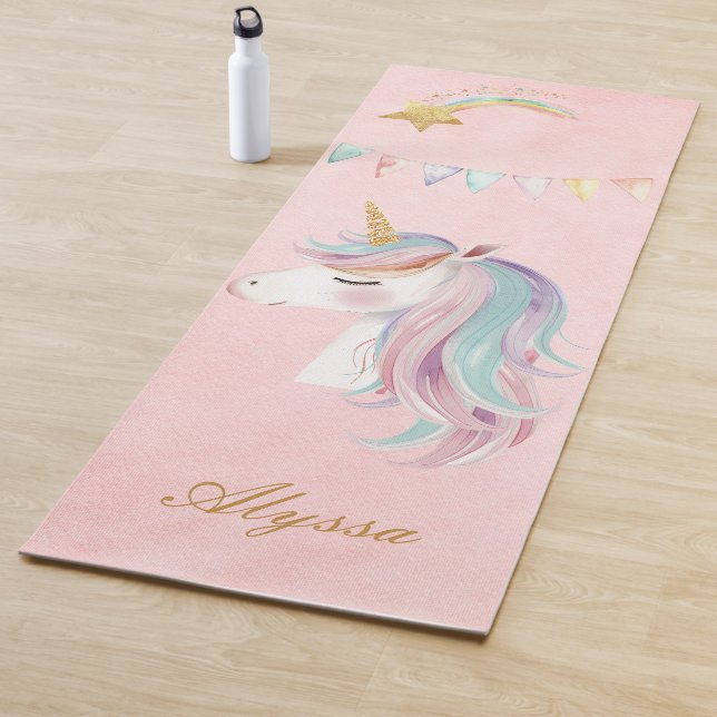 Pink Unicorn Yoga Mat (In Situ)
