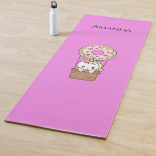 Pink unicorn  yoga mat