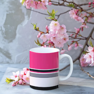 Pink Uniform Stripes Coffee Mug