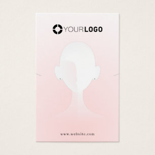 Pink unique portrait custom logo earring display