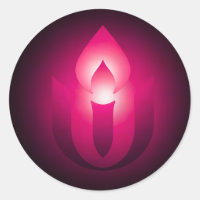 Pink Unitarian Universalism flaming chalice