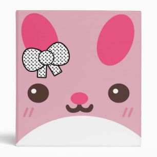Pink Usagi Bunny Rabbit Binder