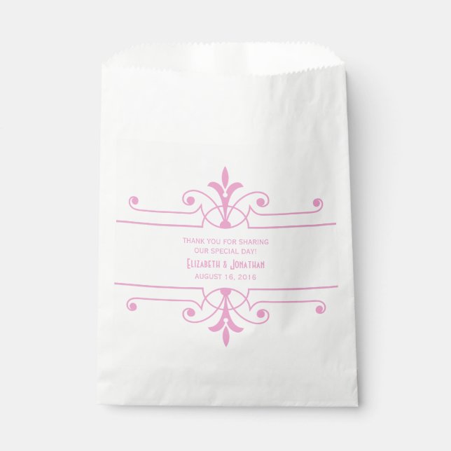 Pink v2 Fancy Ornamental Favoriser Sacs (Devant)