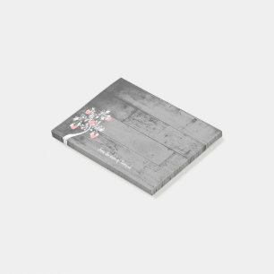 Pink Valentine Hearts Tree Personalized Notes