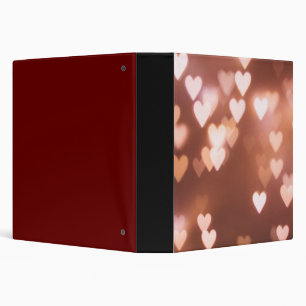 PINK VALENTINE"S DAY HEARTS BINDER