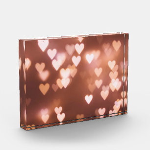 PINK VALENTINE"S DAY HEARTS PHOTO BLOCK