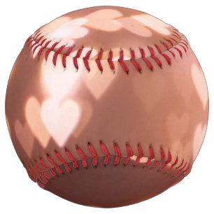 PINK VALENTINE"S DAY HEARTS SOFTBALL