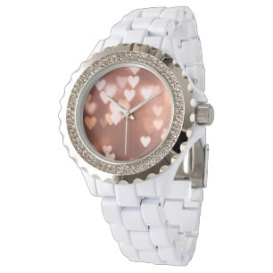 PINK VALENTINE"S DAY HEARTS WATCH