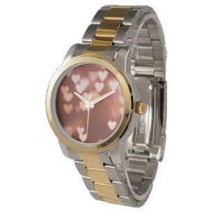 PINK VALENTINE"S DAY HEARTS WATCH