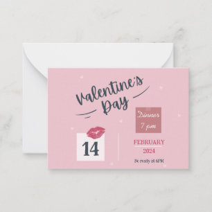 Pink Valentine's Day Party Invitation