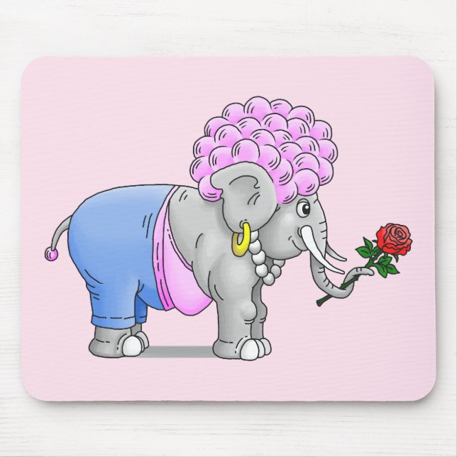 Pink Valentines Day Romance Mouse Pad (Front)