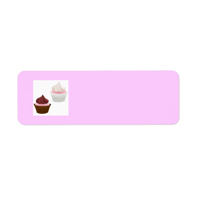 PINK VANILLA CHOCOLATE CUPCAKES SPRINKLES BAKING B (Front)