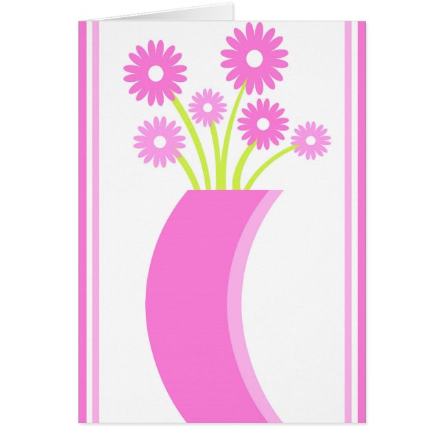 Pink vase - Card (Front)