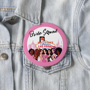 Pink Vegas Bachelorette Party 4 Inch Round Button