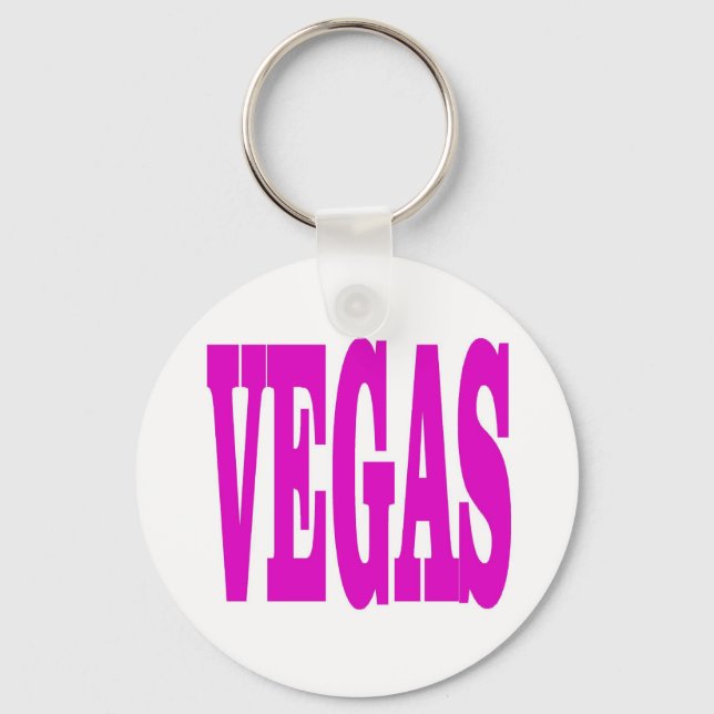 Pink VEGAS Keychain (Front)