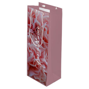 Pink velvet flowers Mallow Gift Bag
