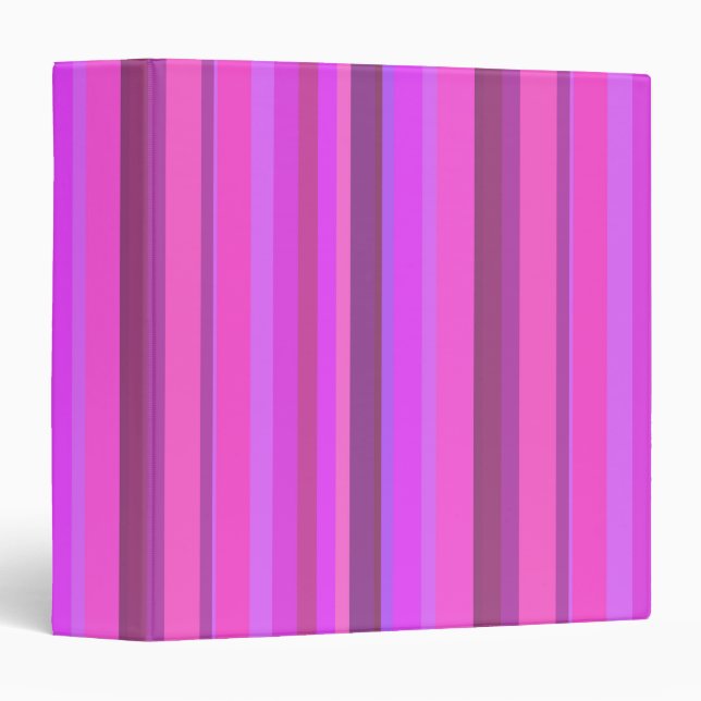 Pink vertical stripes binder (Front/Spine)