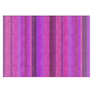Pink vertical stripes cutting board