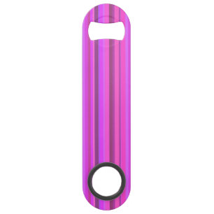 Pink vertical stripes speed bottle opener