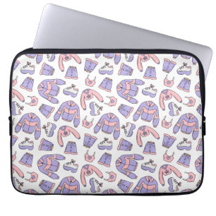 Pink Vibes 90s Fashion Laptop Sleeve