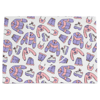 Pink Vibes 90s Fashion  Large Gift Bag