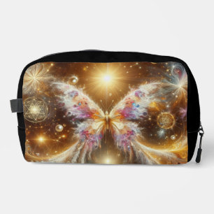 Pink Vibrant Celestial Butterfly Dopp Kit