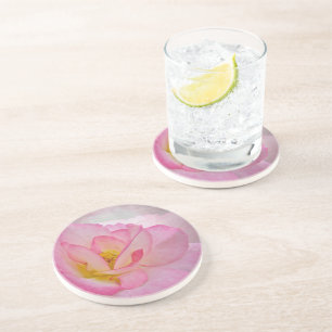 Pink Victorian Rose Coaster