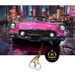 Pink Vintage Convertible Decoupage Tissue Paper<br><div class="desc">Add a pop of colour to your creative projects with this bold tissue paper featuring a classic pink convertible in a bustling nighttime cityscape. The shimmering lights and reflections create a glamourous and nostalgic vibe, perfect for car enthusiasts and lovers of retro city themes. Ideal for crafting, gift wrapping, and...</div>