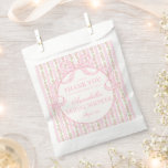 Pink Vintage Fancy Floral Bridal Shower Dessert Favour Bag<br><div class="desc">A charming blend of vintage elegance and playful femininity, this party decor collection features soft preppy florals paired with delicate coquette bows. Designed to feel timeless yet fresh, each piece brings a sweet, polished touch to your celebration. ★ Let me help you plan your next party! ★ If you need...</div>