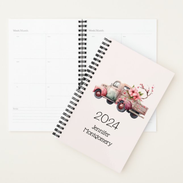 Pink Vintage Farmer's Truck Planner (Display)