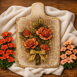 Pink Vintage Floral Grunge Decoupage Tissue Paper