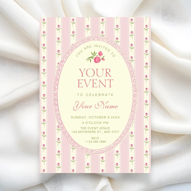 Pink vintage invitation (Creator Uploaded)