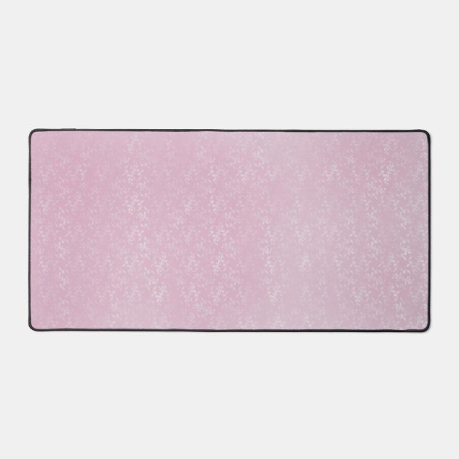Pink Vintage Pattern Desk Mat (Front)