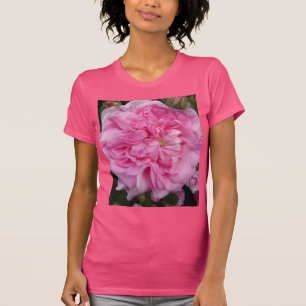 Pink Vintage Rose floral Flower Garden Womens T-Shirt