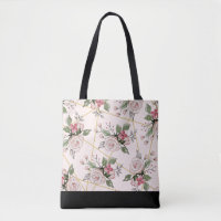 Pink vintage roses pattern
