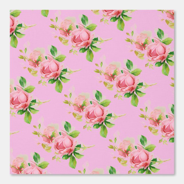 Pink vintage roses wallpaper (Front)