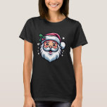 Pink Vintage Santa Claus Christmas Party Holiday K T-Shirt<br><div class="desc">Pink Vintage Santa Claus Christmas Party Holiday Kids 1</div>