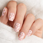 Pink Vintage Santa Claus Face Watercolor Christmas Minx Nail Art<br><div class="desc">Celebrate the holiday season with this charming vintage Santa Claus face nail art design. Featuring a classic pink background with a beautifully detailed watercolor depiction of Santa's jolly face, this festive nail art is perfect for adding a touch of nostalgia and holiday cheer to your look. Ideal for those who...</div>