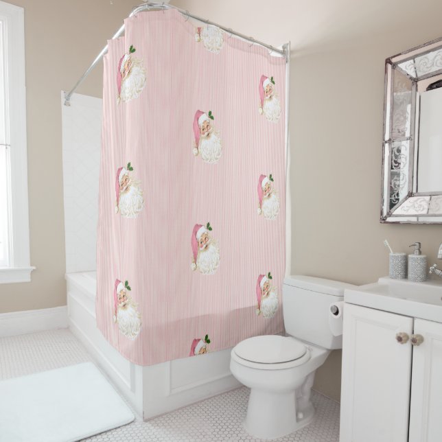 Pink Vintage Victorian Santa Claus Shabby (In Situ)