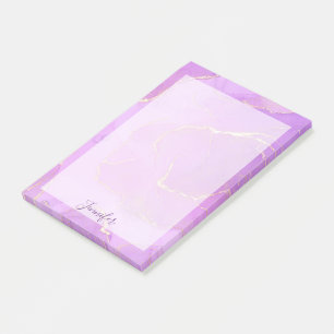 Pink violet and glitter ombre pattern post-it note