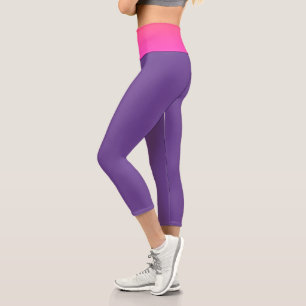 Pink + Violet Capri Leggings