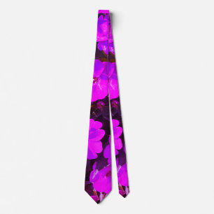 Pink Violet Floral Purple Art Abstract Gift Favour Tie