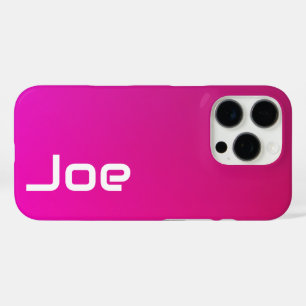 Pink-Violet Gradient – Personalized with Your Name iPhone 16 Pro Case