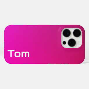 Pink-Violet Gradient – Personalized with Your Name iPhone 16 Pro Case