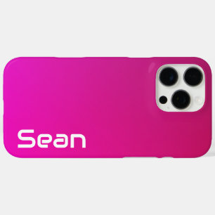Pink-Violet Gradient – Personalized with Your Name iPhone 16 Pro Max Case