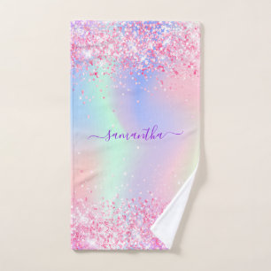 Pink violet nom holographique fille