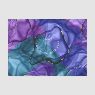Pink violet rainbow watercolor tissue paper